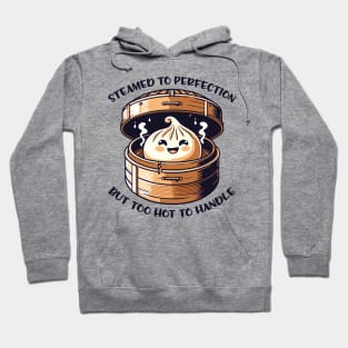 Adorable Dumpling in Bamboo Steamer - Foodie gift Hoodie